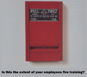 Fire safety training extent diagram for employee emergency readiness